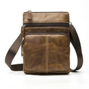 Bolso de mensajero WESTAL, bolsos de hombro de cuero genuino para hombre, bolsos cruzados pequeños para hombre, bolso de cuero Natural para hombre M701