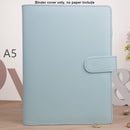 MINKYS Macaroon Color A6/A5 PU cuero DIY Binder Notebook Cover diario Agenda planificador Bullet Cover papelería escolar