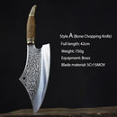 XITUO Handmade Cleaver Knives High-strength Steel Copper Head Hunting Chopper Broad Full Tang Knife Craft Gifts Kitchen chef&
