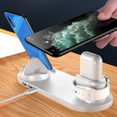 EXPUNKN Wireless Charger 6 in 1 10w Qi Fast Stand Carga Rapida Dock Station Carregador Sem Fio for Iphone Apple Watch Airpods