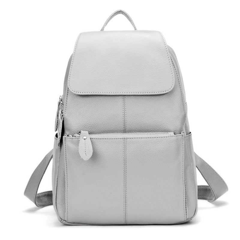 Zency Mode Weich Echtes Leder Große Frauen Rucksack Hohe Qualität A+ Damen Täglich Casual Reisetasche Rucksack Schultasche Buch