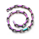 TOPGRILLZ, collar de acero inoxidable de 10mm, collar de costura chapado en oro a juego, joyería de moda Hip Hop Rock para hombres y mujeres