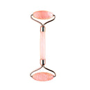 Rose Quartz Roller with Gua Sha Set for Face 100% Natural Authentic Facial Crystal Massager Skin Eyes Neck Tones Firms Depuffs