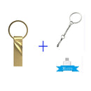 KFHIREW metal Pen Drive 128GB Key USB Stick Flash 64GB Pendrive 32GB cle usb memory 16GB USB Flash Drive 8GB free Type-c adapter