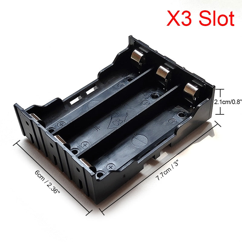 Neue DIY ABS 18650 Power Bank Cases 1X 2X 3X 4X 18650 Batteriehalter Aufbewahrungsbox Case 1 2 3 4 Slot Batterien Container Hard Pin