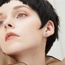 OEVAS Classic 100% 925 Sterling Silver Pear Created Moissanite Gemstone Ear Studs White Gold Earrings Fine Jewelry Wholesale