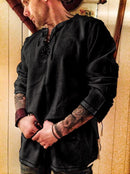 Halloween Knight Cosplay Medieval Renaissance Costume Robe Viking Men Long Sleeve Tops Costume Medieval Clothing Plus XXXXXl