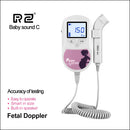 Mini Doppler Fetal RZ, Detector de latidos cardíacos con sonido de ultrasonido para bebés, Monitor Prenatal con auricular, estetoscopio Doppler Fetal