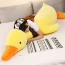Juguete de peluche de pato Kawaii grande, almohada para dormir de ganso, muñeco de peluche de alta calidad, regalo dulce divertido y suave para amigos, regalos para niños