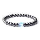 Cool Weight Loss Magnetic Therapy Bracelet Health Care 6mm Beads Hematite Bracelet Natural Stone Moonstone Charm Jewelry Pulsera
