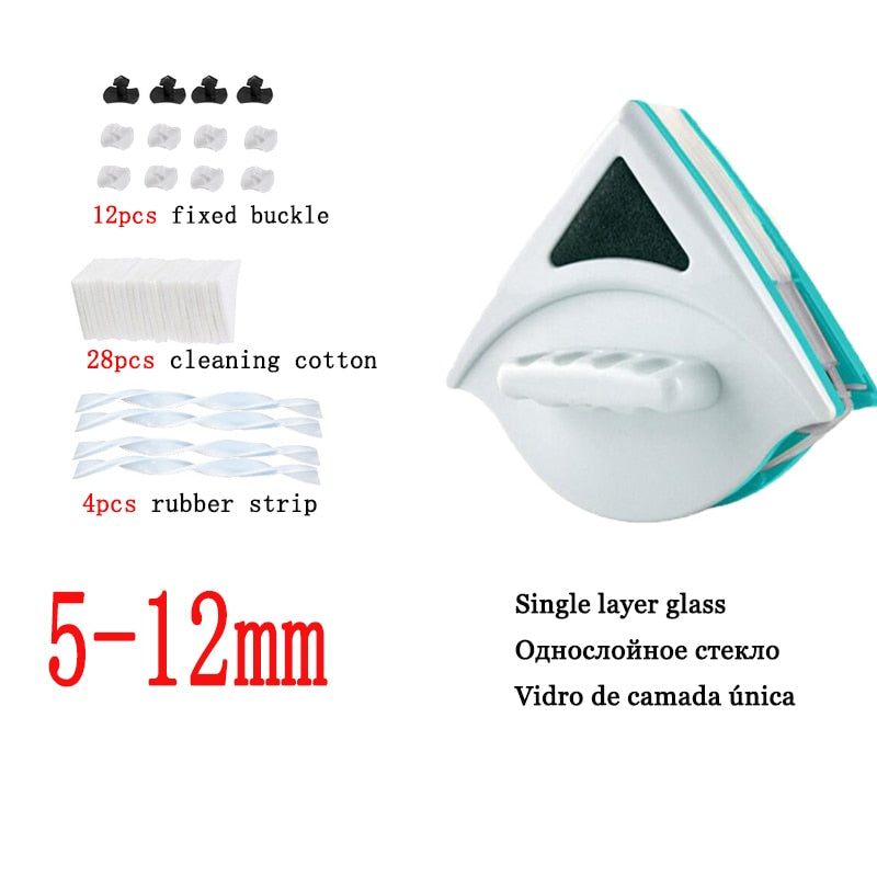 Magnetic Window Cleaner Brush Glass Cleaner Magnets Brush Tool Double Side Magnetic Glass Brush for Washing Household Cleaning