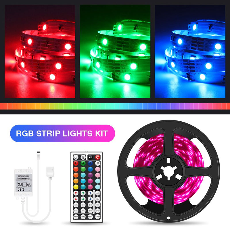 RGB LED Strip Light 5050 Flexible Ribbon LED Light Strip DC12V 5M 10M 20M Remote Full Kit For Living Room / Bed Room / Kitchen