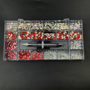 21 Grids Crystals Diamonds Nail Rhinestones Set 3100pcs FlatBack Rhinestones Kit Sparkling Nail Art With 1 Pen For Decorations