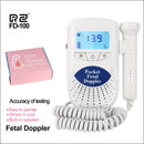 Mini Doppler Fetal RZ, Detector de latidos cardíacos con sonido de ultrasonido para bebés, Monitor Prenatal con auricular, estetoscopio Doppler Fetal