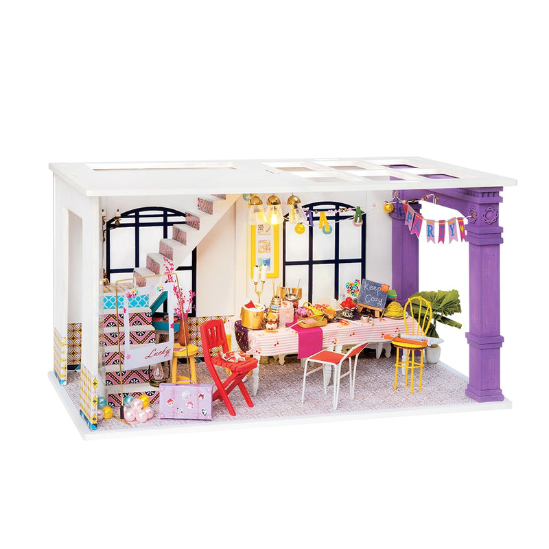 Robotime Doll House Furniture DIY Miniature 3D Wooden Miniaturas Dollhouse Toys for Children Lady Birthday Gifts