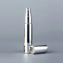 50 unids/lote, botella de Perfume de 10ML, vidrio chapado UV recargable con atomizador de aluminio, botellas de Spray, contenedores vacíos de muestra