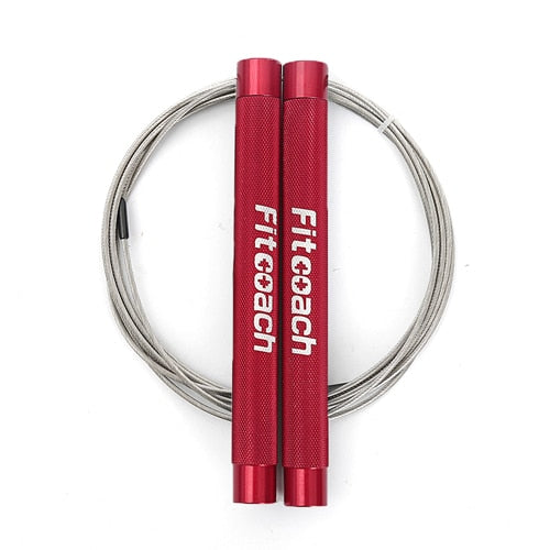 Fitcoach Speed ​​Jump Rope Verstellbares Springseil aus Aluminium für Fitness, Ausdauertraining, Intensitätstraining