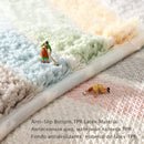 Ganzjährig weicher, rutschfester Badezimmer-Teppich mit Regenbogen-Print, Türöffnung, wasserabsorbierend, Badematte, Heimdekoration, Bodenteppich, Duschraummatten