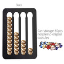 Metal Coffee Pods Holder Aluminum Mirro-Plating Stand Coffee Capsule Storage Rack Nespresso Coffee Capsulas Stand For Nespresso
