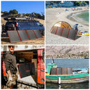 Dokio Black Solar Panels 200W 18V China Foldable 12V Controller Panels Solar Battery Charge Motorhome RV Car 18V