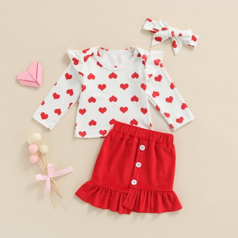 New Toddler Kids Baby Girl Valentine &