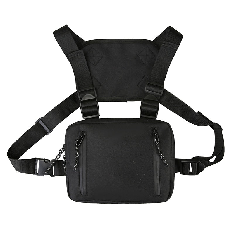 Mode Chest Rig Tasche für Männer Gürteltasche Hip Hop Streetwear funktionelle taktische Brust Handytaschen männliche lässige Bauchtasche