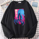 2022 Demon Slayer Japón Anime hombres Hoody otoño nueva moda sudadera Harajuku polar pulóveres personalidad cuello redondo hombres sudaderas