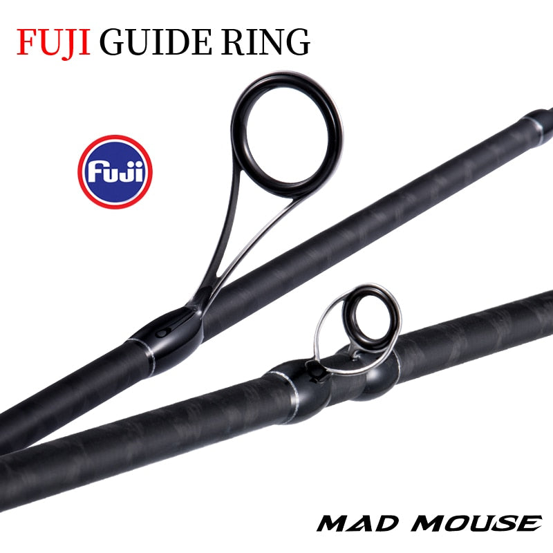 Nueva caña de pescar con señuelo MADMOUSE MARK III PRO 1,98 m 2,09 m 2,28 m N/ML Power MF Action Lure WT 3-21g 2 uds cañas de fundición giratorias