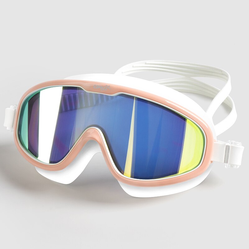 Gafas de natación antivaho COPOZZ 2022, lentes de forma completa, protección UV con montura de silicona grande, gafas de natación para hombres y mujeres