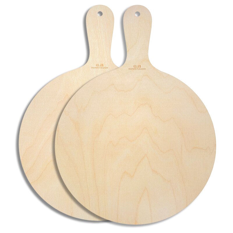 Pizza Peel Wooden Cutting Board Custom Pizza Shovel Pastry Baking Paddle Kitchen BBQ Tools