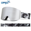 COPOZZ OTG Magnetic Ski Goggle Snowboard Mask For Men Women Personalized Eyewear Cylindrical UV400 Protection Snow Glasses Adult