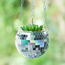 Retro Disco Ball Pflanzkorb Rund Spiegel Hängetopf Blumentopf Wand Pflanztopf Hangin Vase Desktop Dekoration Balkon Vase