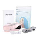 EMS Facial Lifting Massager Double Chin V Shape Lift Belt Red Blue Light LED Face Slimming Vibration Face Lift Devices Skin Care