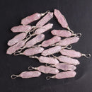 50PCS Factory Outlet Jewelry Wrapped Pendants Natural Gem Stone Wire Winding Bead For Making Necklace Crystal Hexagonal Pendulum