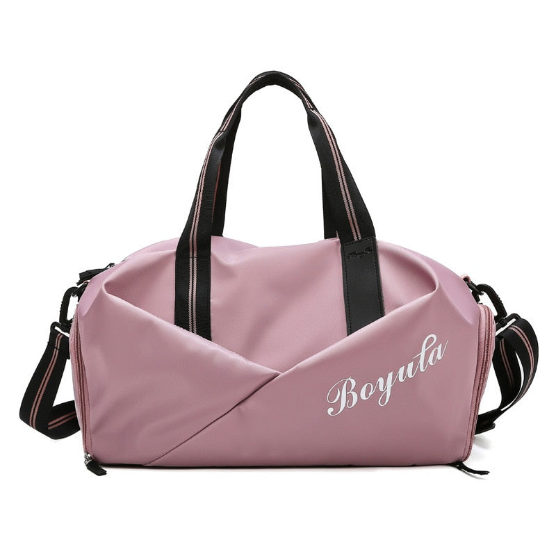 Bolsa De gimnasio para mujer, bolso deportivo para Fitness, Bolsas De entrenamiento para zapatos, esterilla De Yoga seca y húmeda para mujer, mochila deportiva