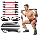 Resistance Band Pilates Stick Gym Exercise Muscle Power Tension Bar  Pilates Bar Home  Work Out Fitness Equipment