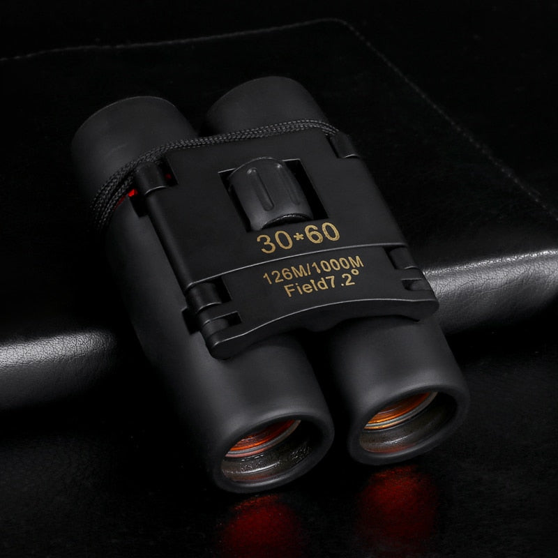 Portable Binoculars Powerful Mini Zoom 30x60 Long Distance Folding Day Night Vision HD Telescope Outdoor Hunting Camping Pocket