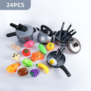 Kids Pretend Play Toy Mini Kitchen Toys Cookware Pot Pan Simulation Kitchen Utensils Cooking Toys For Boys