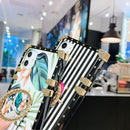 Case For Samsung Galaxy Note 10 Plus Cover Diamond Bracket Square Back Cover For Samsung Note 9 8 A70 A50 A7 2018 Phone Case