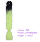 Black Star Hair Ombre Jumbo Extensiones de cabello trenzado Trenzas retorcidas de 24 pulgadas Fibra de cabello sintético para trenzado retorcido para mujeres