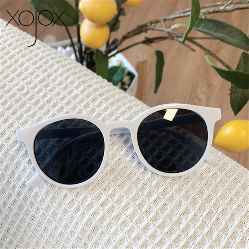 Gafas de sol redondas XojoX 2020, gafas de sol Vintage de diseñador de marca a la moda para mujer, gafas de sol para niñas, gafas de sombra para mujer UV400