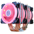 CPU Cooler High Quality 6 Heat-Pipes Dual-Tower Cooling 9cm RGB Fan LED Fan Support 3 Fans 3PIN CPU Fan For AMD And For Intel