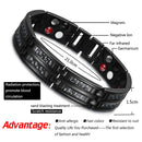 RainSo, pulseras de titanio de lujo para hombres, elementos de cuidado de la salud, pulsera magnética, joyería de moda, brazalete, pulsera de amistad para hombre