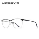 MERRYS DESIGN Männer Luxus Titanlegierung Optik Brillengestelle Männlich Quadratisch Ultraleicht Myopie Korrektionsbrille S2118