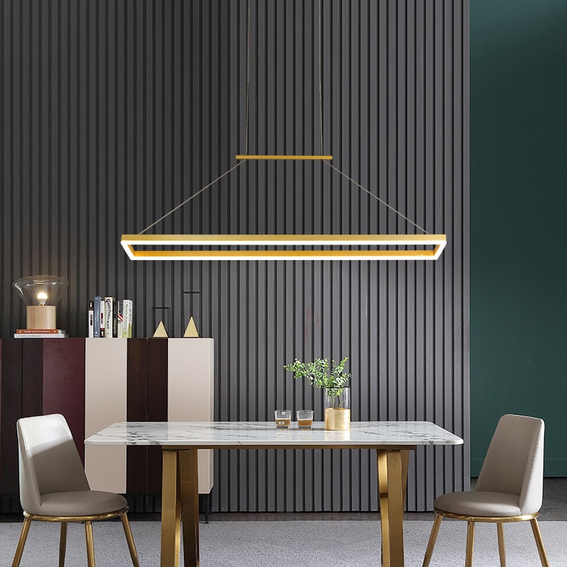 Gold/Coffee Minimalism hanging pendant lights For Dining room Kitchen hanglamp nordic lamp AC85-265V pendant lamp light fixtures