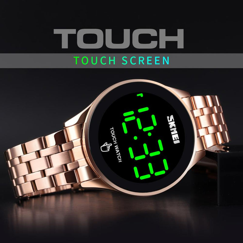 SKMEI Top-Marke Herrenuhr Uhr LED Touchscreen Mann Digitaluhren 30M wasserdichte männliche Armbanduhr Relojes Para Hombre 1579