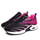 Zapatillas de deporte de moda para mujer, zapatillas transpirables de malla con cojín de aire para Fitness, zapatos para correr al aire libre, zapatos planos informales antideslizantes con amortiguación para mujer, novedad