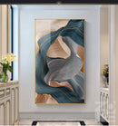 Póster de arte dorado, pintura de lona nórdica, carteles de cinta de lujo abstractos modernos, impresiones de cuadros de pared para decoración de sala de estar y dormitorio