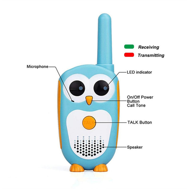 Retevis RT30 Walkie Talkie Kids 2pc Cartoon Owl Children&