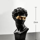 David Sculpture 15cm Height The Head Of David Statue Decoration Resine Moderne Statuette Modern Art Statue Home Resin Abstract